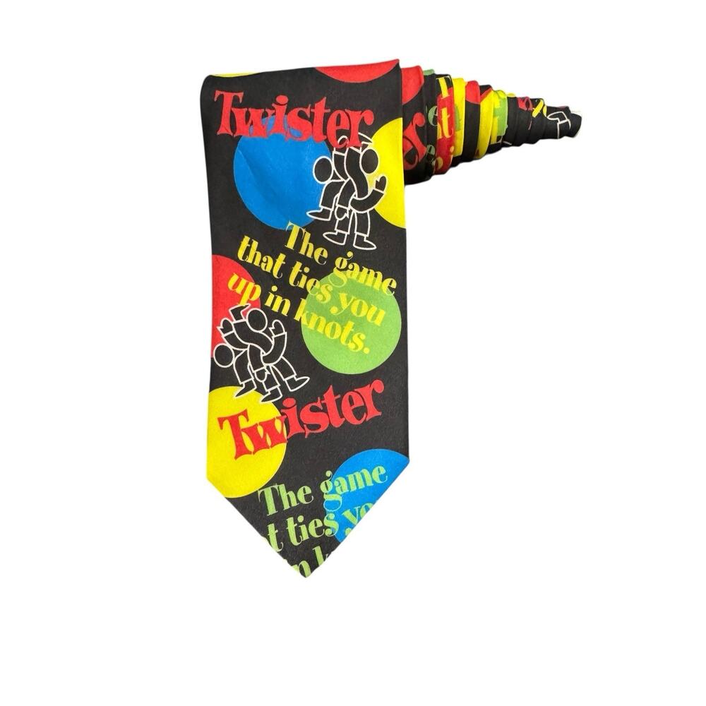 Ralph Marlin Hasbro Twister The Game That Ties Up In Knots Necktie 1996